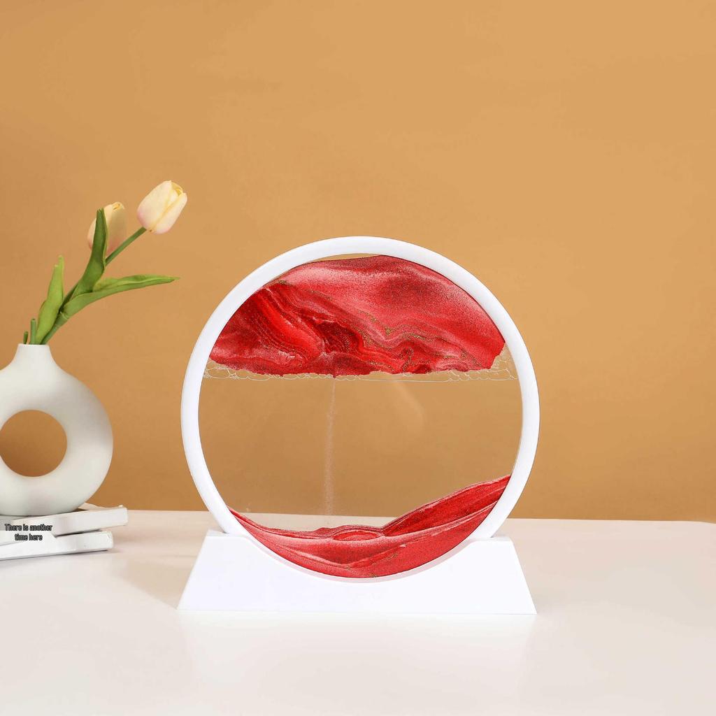 3D Kinetische Sanduhr Kunst Ornamente - Kreatives Treibsandgemälde für Wohnzimmerdekoration.