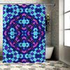 Blue Purple Green Bathroom Shower Curtain Waterproof Fabric Decorative Home Decoration 180X240cm (B)