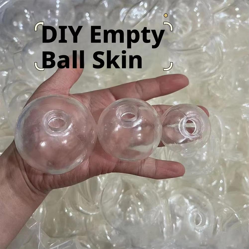 10Pcs Sphere Jewelry Trp Casting Molds Tools Diy Empty Ball Skin Handmade Ball Decompression Slow Rebound Toy
