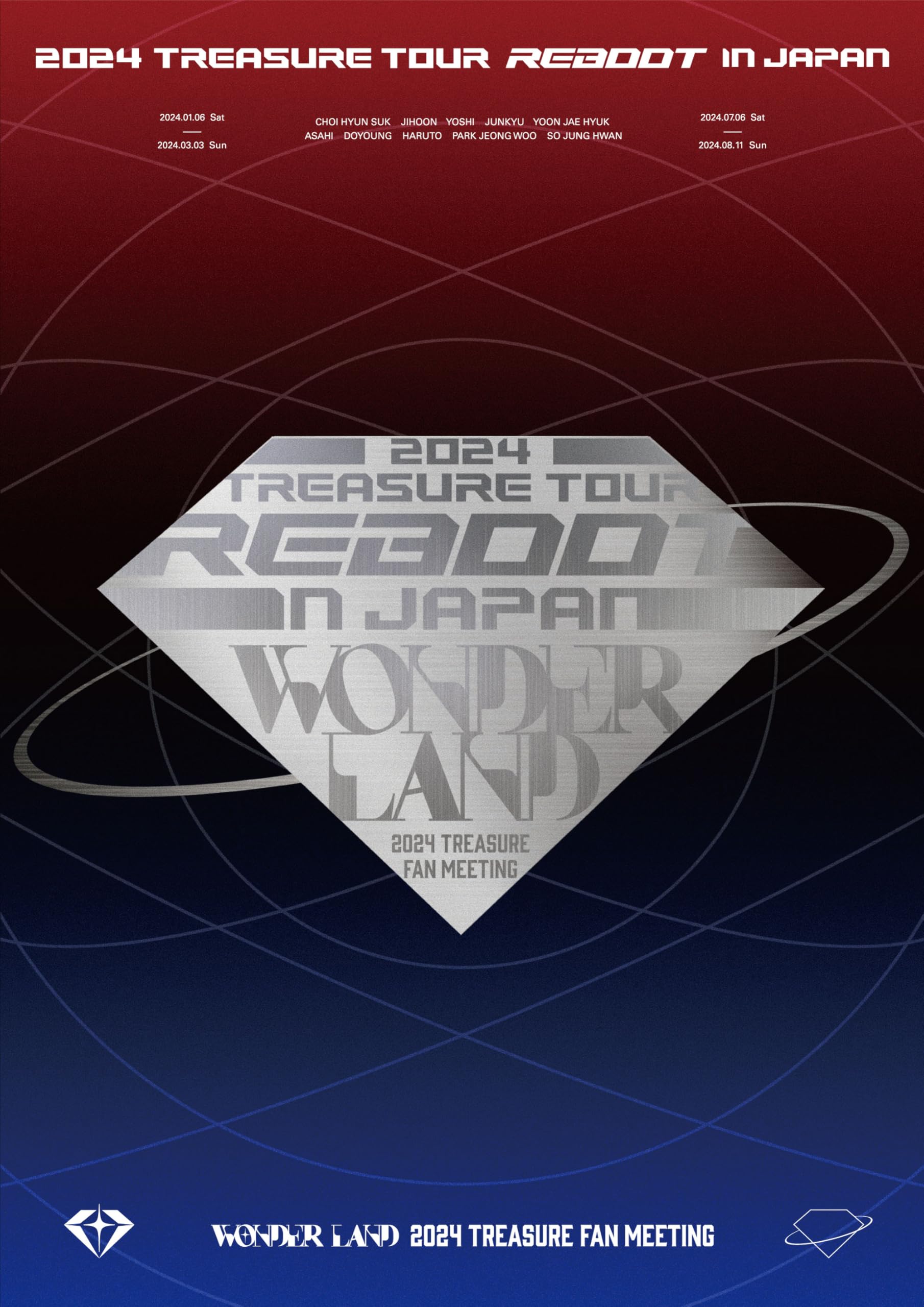 

2024 TREASURE TOUR IN JAPAN 2024 TREASURE FAN set с [REBOOT] + MEETING~WONDERLAND~ (3-DVD (совместимый Сумапура)) (Обычное издание) [DVD]