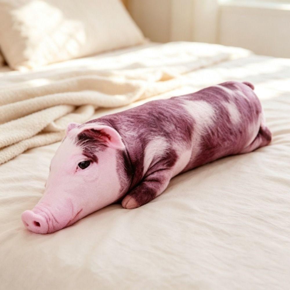 Realistic Pig Stuffed Pillow 3D Printing Pig Cushion Pet Lover Gift Pig Plush Toy Home Decor