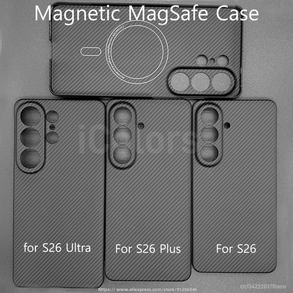 For Samsung Galaxy S25 S26 Ultra/S26 S25 Plus/S26 S25 Edge Genuine Carbon Fiber Aramid Case Ultra Thin Protective Cover