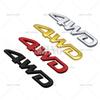 yscr3 Car Styling 3D 4WD Metal Zinc Alloy RearTrunk Fender Adhesive Badge Body Tailgate Displaceme Emblem For Toyota RAV 4