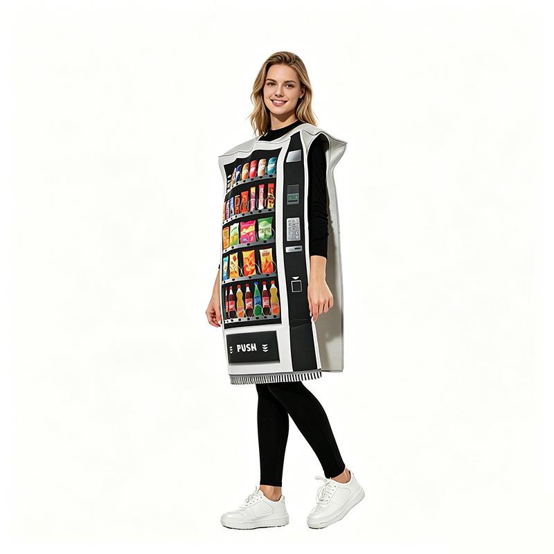Halloween-Themed Vending Machine Costumes for Parties and Stage Performances