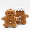 Gingerbread Man Christmas Plush Pillow - Cute Cartoon Sofa Cushion and Festive Decoration Gift