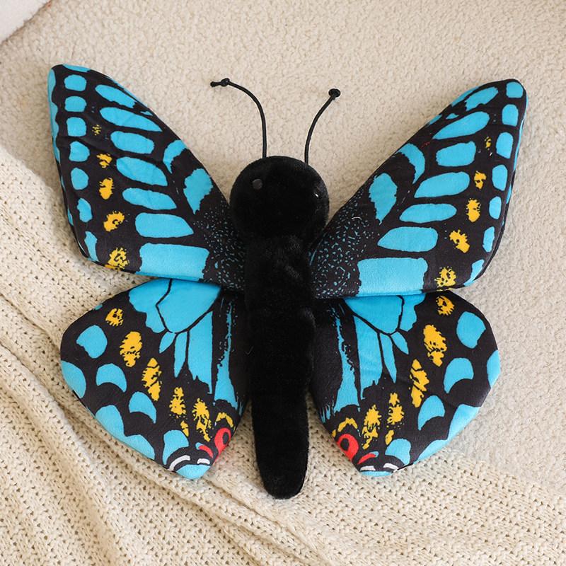 Simulation Insect Plush Toy Stuffed Butterfly Nature World Animal Small Colorful Decor Plushie Party Prop Girlfriend Gift