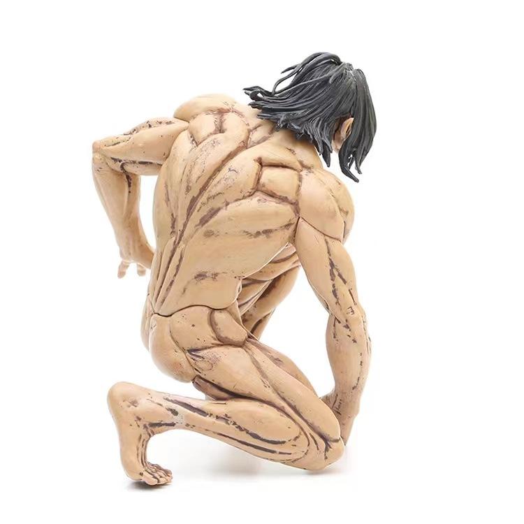 Attack On Titan Figure Kneeling Standing Muscle Eren Ornament Ancestor Giant Eren Figure Model Ornament