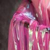 Buntes glitzerndes Netzgewebe Illusionäre Farbfotografie Hintergrund Transparentes Gaze-Kleid Performance-Kleidung Stoff