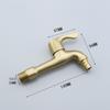 1PC Decorative Brass Outdoor Garden Faucet 1/2' Or 3/4' Toilet Bibcock Washing Machine Tap for Home Improvement