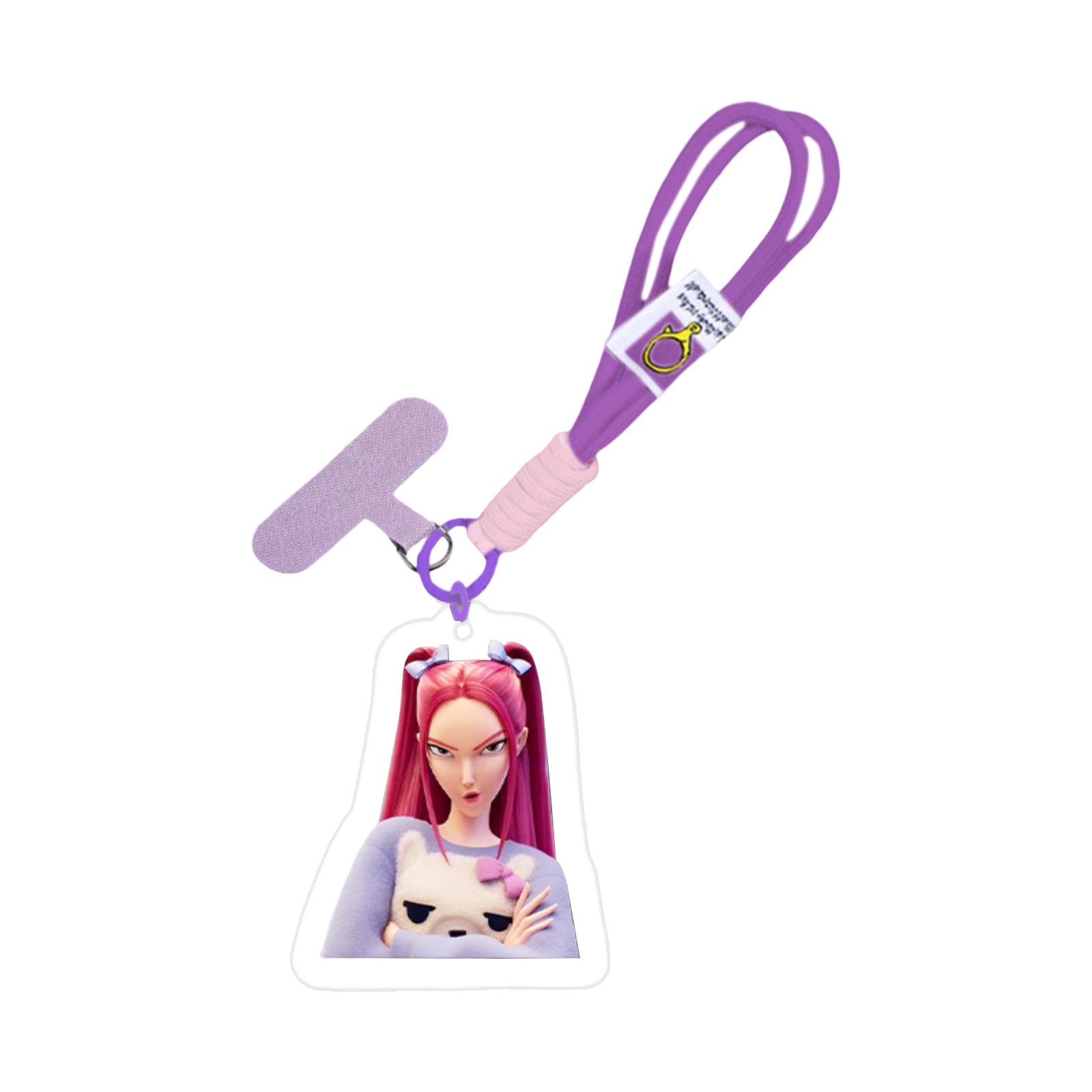 

Peripheral Acrylic Pendant Mobile Phone Clip Wrist Strap DIY Gift One Size