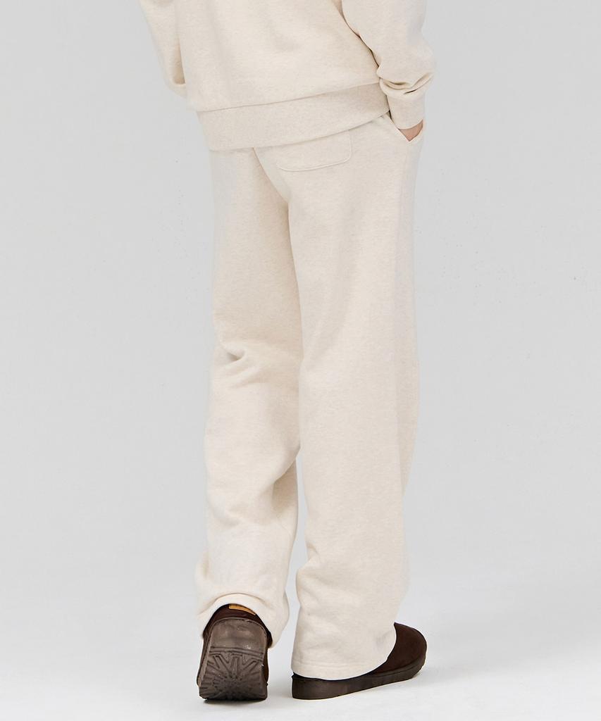 CHASECULT Unisex Essential Straight Brushed Pants - Beige