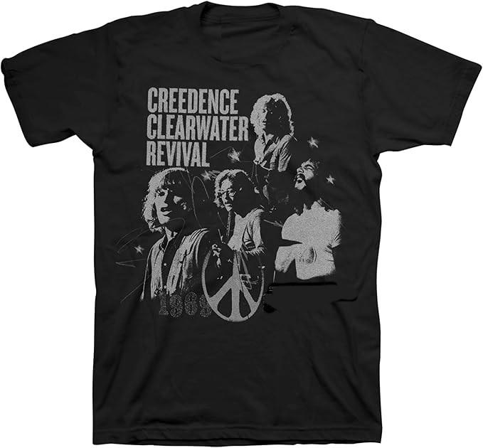 Creedence Clearwater Revival Band T-shitrT-shirt - 1969 CCR Band - New Official XXXL