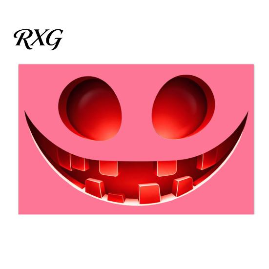 Halloween Ghost Face Decorations Glow In The Dark Sticker, Self-adhesive Shape Decals, Waterproof Luminous Wall Decals PVC Stickers, for Walls Toilets