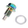 2 Pieces Engine Oil Pan Drain Bolt Screw W Gasket M12x1.5