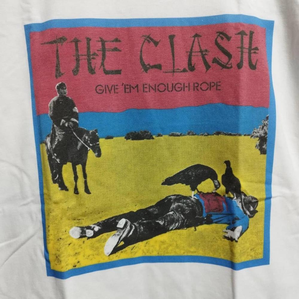 Редкий!Футболка The Clash Band Give  Em Enough Rope Унисекс Концертная S-5XL MQ513 Унисекс Футболка L