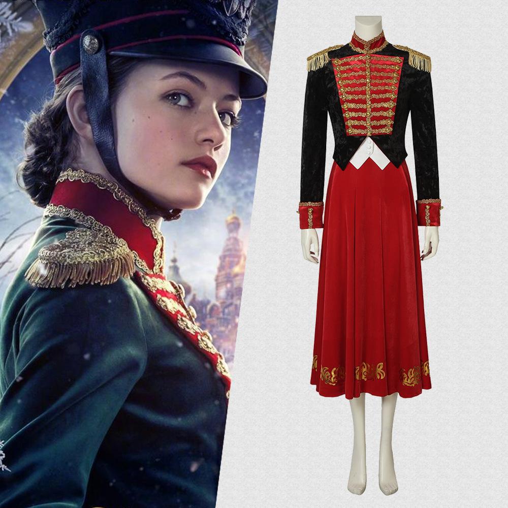Movie The Nutcracker with Four Kingdoms cosplay Clara Uniform Suit Stage Performance Costume Female
