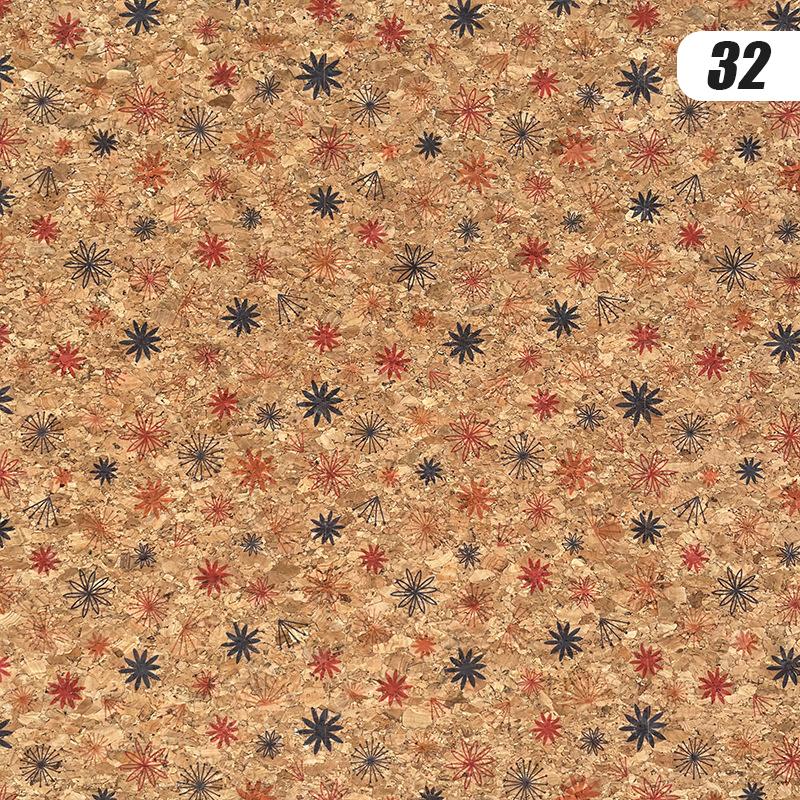 100x135cm Tkanina z nadrukiem korkowym Sztuczna skóra Wodoodporna Kolorowa Miękka Tkanina Korkowa Sofa Samochód Torba Dekor Mebli DIY Szycie Rzemiosło