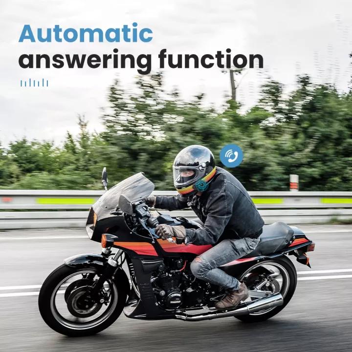BT12 Bluetooth Motorcycle Helmet Headset Headphone Wireless Motor Bike Handsfree Stereo Earphone Speaker Auto/Manual Call