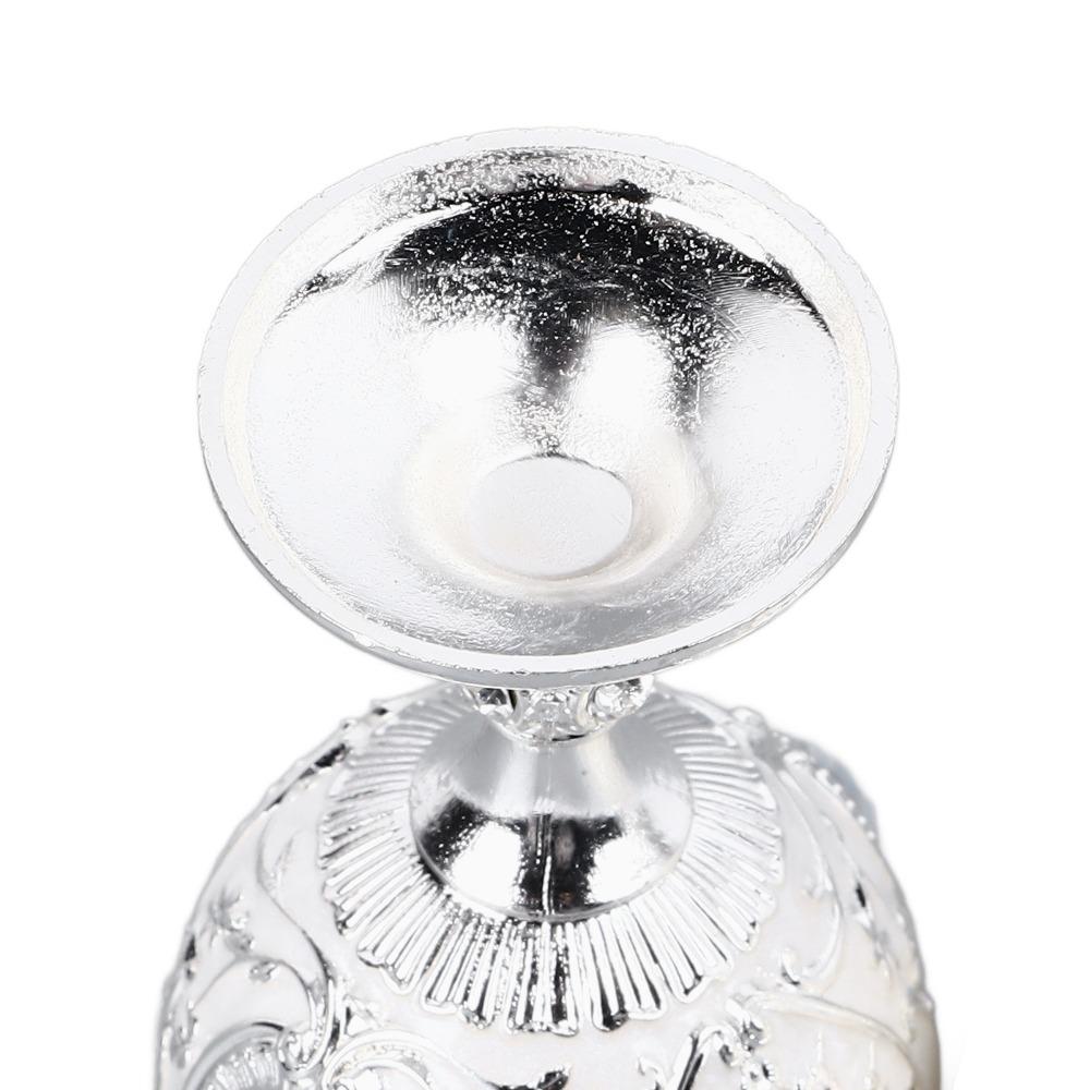 2PCS Small Zinc Alloy Goblet 30ml Capacity Embossed Wine Glass Vintage Goblet Party Drinking