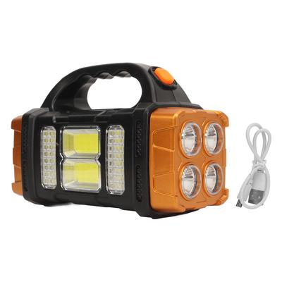 Portable Searchlight Outdoor Handheld Multi Function Solar Charging USB Flashlight for Camping