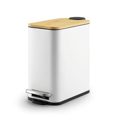 Sunny Point Trash Can with Pedal No Living Room Lid, Steel, Small, Type, Stylish, Airtight, Sound, Deodorizing, Washroom, Bathroom, Bedroom, Kitchen,
