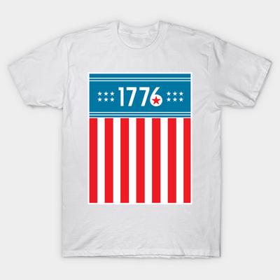 T Shirt Women 1776 Merica Harajuku Print Kawaii Tshirt Summer Short Sleeve Female T-Shirt Top Tee