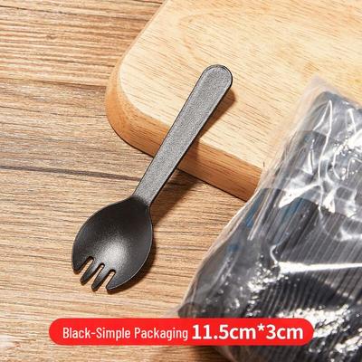 Yangge Disposable Plastic Dessert Fork Spoons