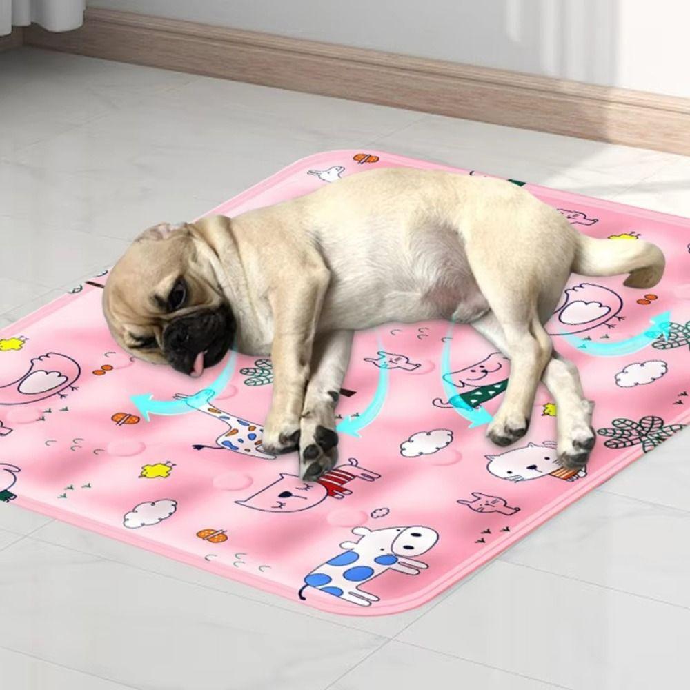 Ice Gel Pet Cooling Mat Cool Pet Ice Cushion Floor Mat Dog Cat Sleeping Pad  Kitten Sofa