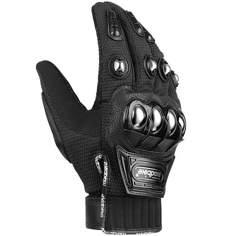 Motorcycle Gloves Men Breathable Non-slip Full Finger and Half Finger Touch Screen Racing GloveGuantes Motocross Motorbike Mesh
