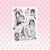 Domi Korean Style Sweet & Cool Girl Character Sticker Book – Creative Journal Stickers