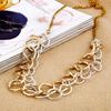 Geometric Necklace For Women With Zinc Alloy Pendant For Wedding And Travel Gift