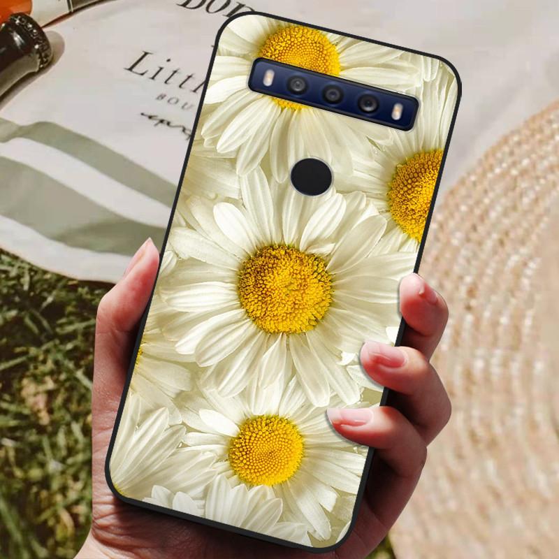 For TCL 10 SE Case Black TPU Silicon Shell For TCL 10SE Phone Cover Tcl 10se Cases T766H T766J T766U T766A Fundas Bumper Marble