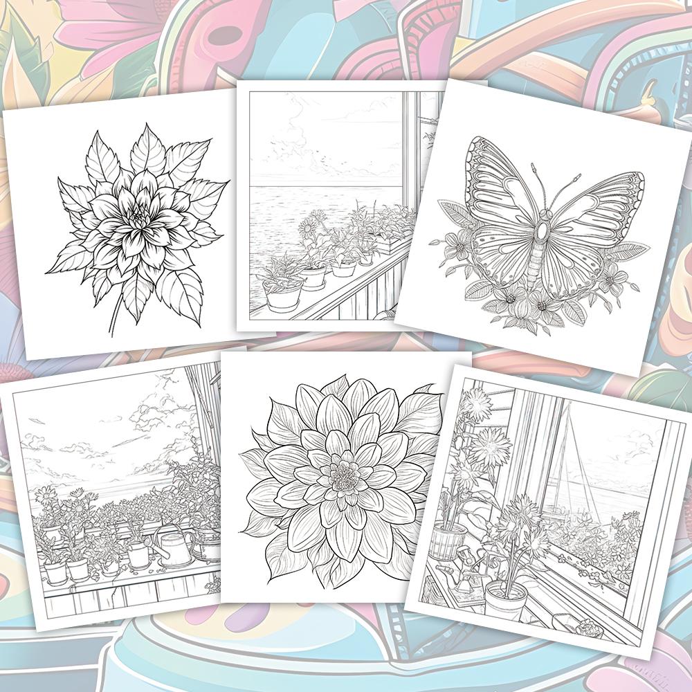 Coloring book, 30 different styles of patterns, suitable for adults to relax and de-stress, Valentine's Day, Easter holiday gift