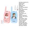 2Pcs Kids Video Interphone Toy with Voice Effects Long Range Screen Display Handheld Wireless Intercom Indoor Outdoor Boys Girls 2-Way Radio Toy