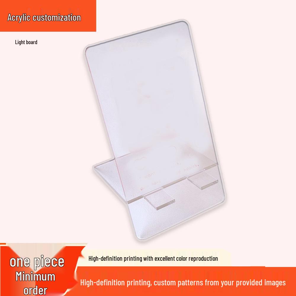 

Acrylic Anime Cartoon Phone Stand - Transparent Desktop Holder for Dorms