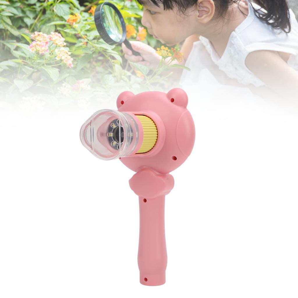 Kids Handheld Microscope 2.5K 48MP Portable 2inch Screen 8X Zoom Digital Microscope for Educational Science