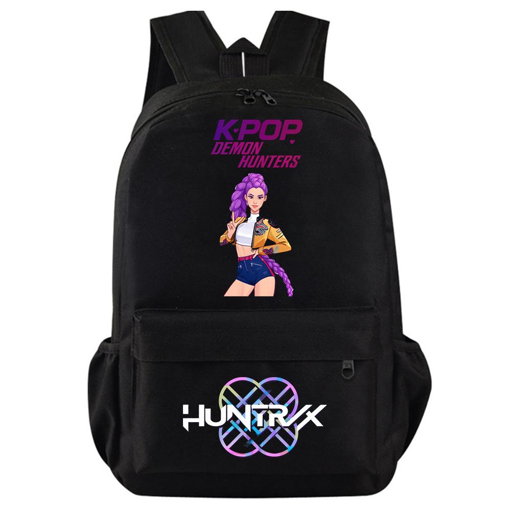 Kpop Dämonenjäger Bedruckter Rucksack für Teenager Studenten Mädchen Jungen Schultasche Schultasche Damen Große Kapazität Reisetasche Kindergeschenk Rucksack