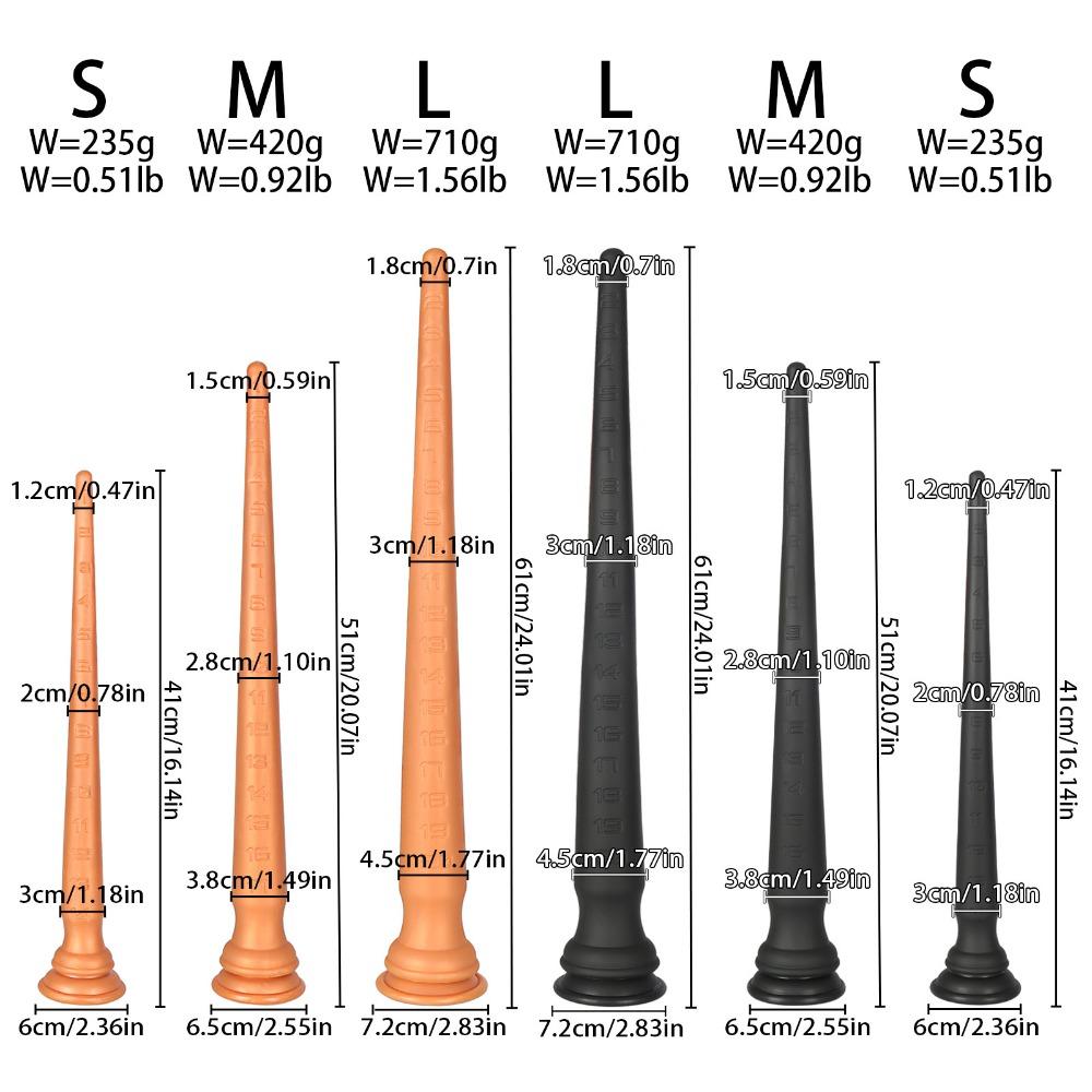 Extra Long Silicone Tail Anal Plug with Scale Flexible Safety Soft Silicone Backside Relax Toy Adult Use