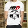 Initial D T Shirt  Unisex Retro Washed Tops Tees Harajuku AE86 Drift Tshirt Hip Hop Male Fujiwara Tofu JDM Japanese T-shirts Shirt
