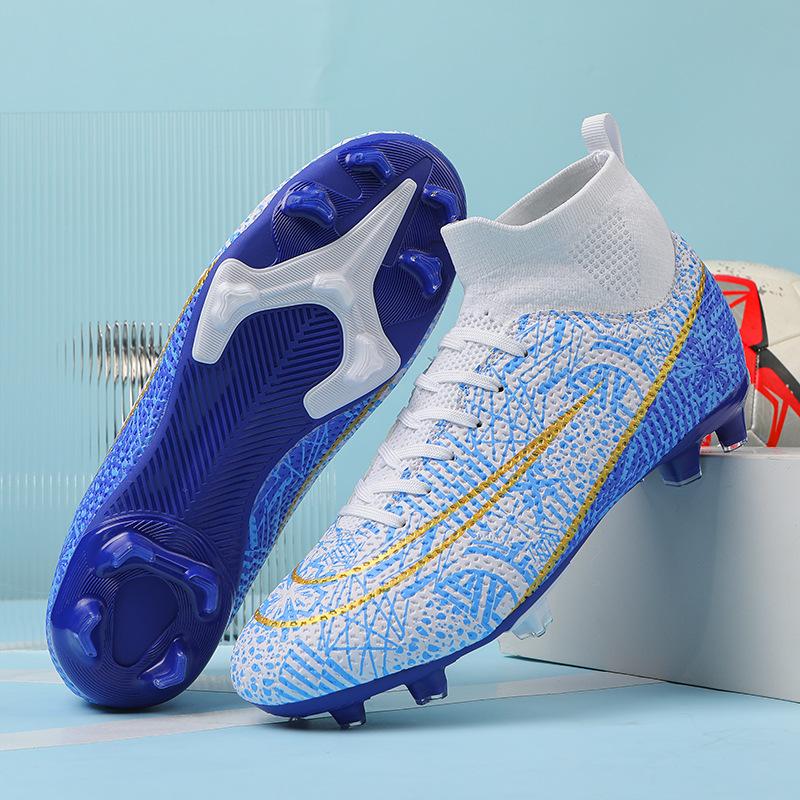 High-top Football Shoes, Men's and Women's Adult AG Long Nails, Young and Young Broken Nails, Professional Football Game Sports Shoes