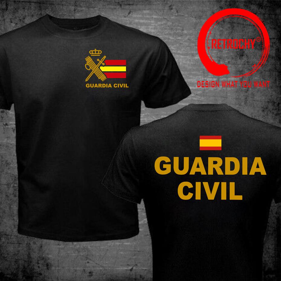 Guardia Civil EspaA Spain Flag T Shirt Fashion Trendy Casual Clothing Stylish Hiphop Tops Tee Shirt Leisure Tshirt Unisexs TShirt