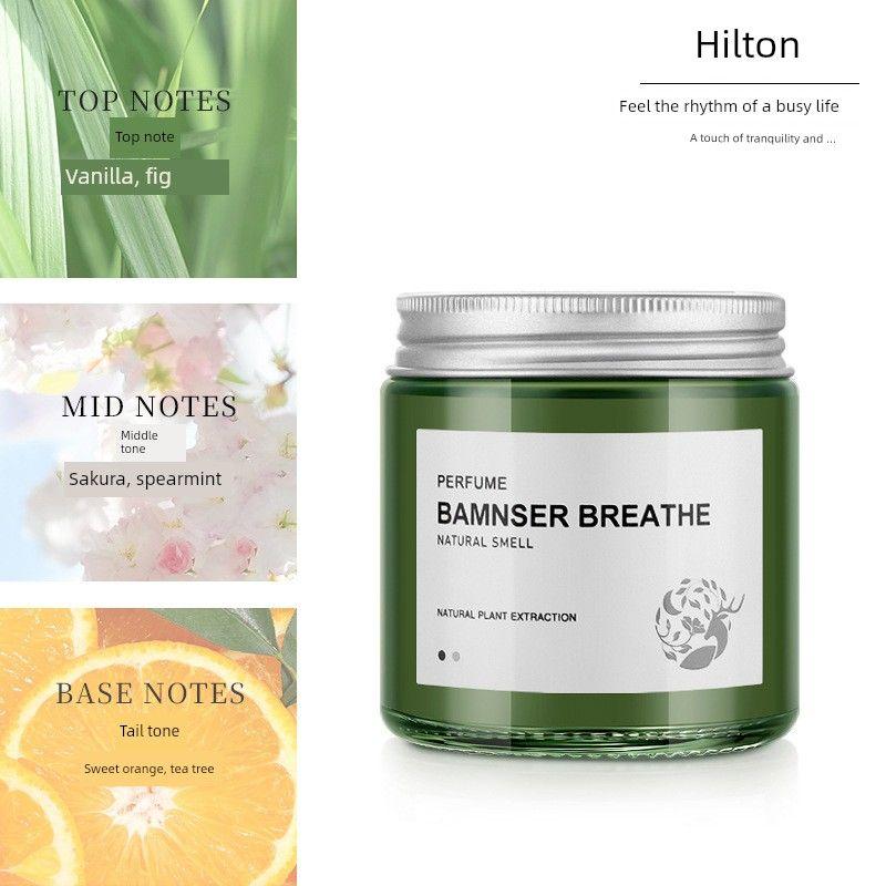 Car Air Freshener Solid Balm for Men, Peach, Lily, Cologne, Ocean, Gardenia, Osmanthus, Jasmine, Lemon