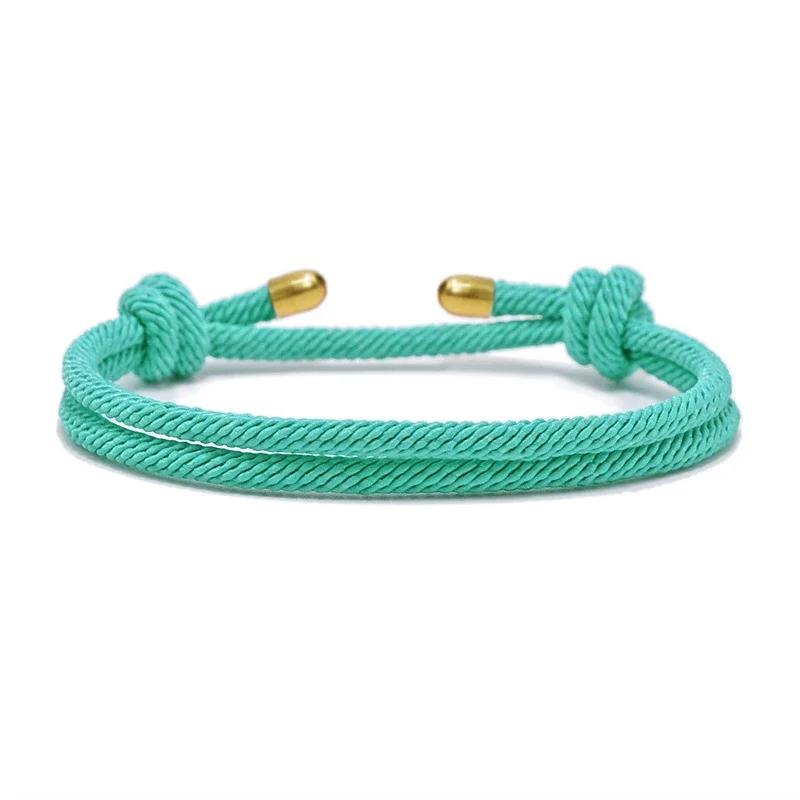 2025 New Minimalism Milan Rope Bracelet Men's and Women's Handmade Adjustable Couple Bracelet Fashion Jewelry Gift for Friends