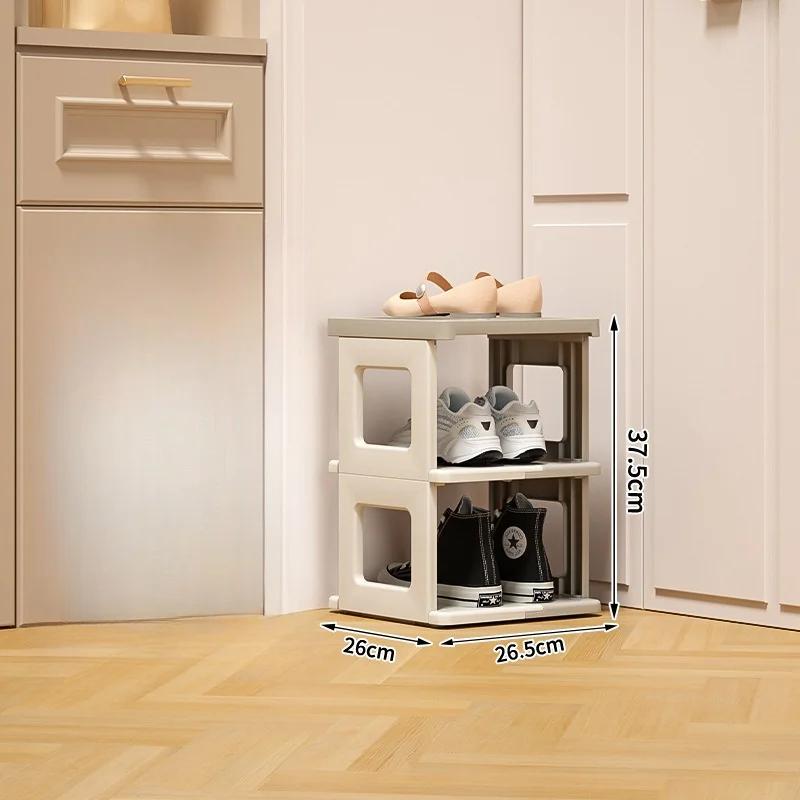 

Stackable Shoe Hanger Rack Foldable Storage Rack Multiple Layers Shoe Organizer Sneaker Shoes Box Installation-free Shoe Cabinet