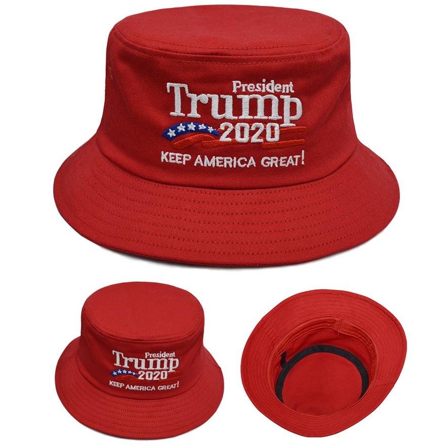 Donald President Trump 2020 Keep America Great Cap Embroidered Bucket Hat Unisex
