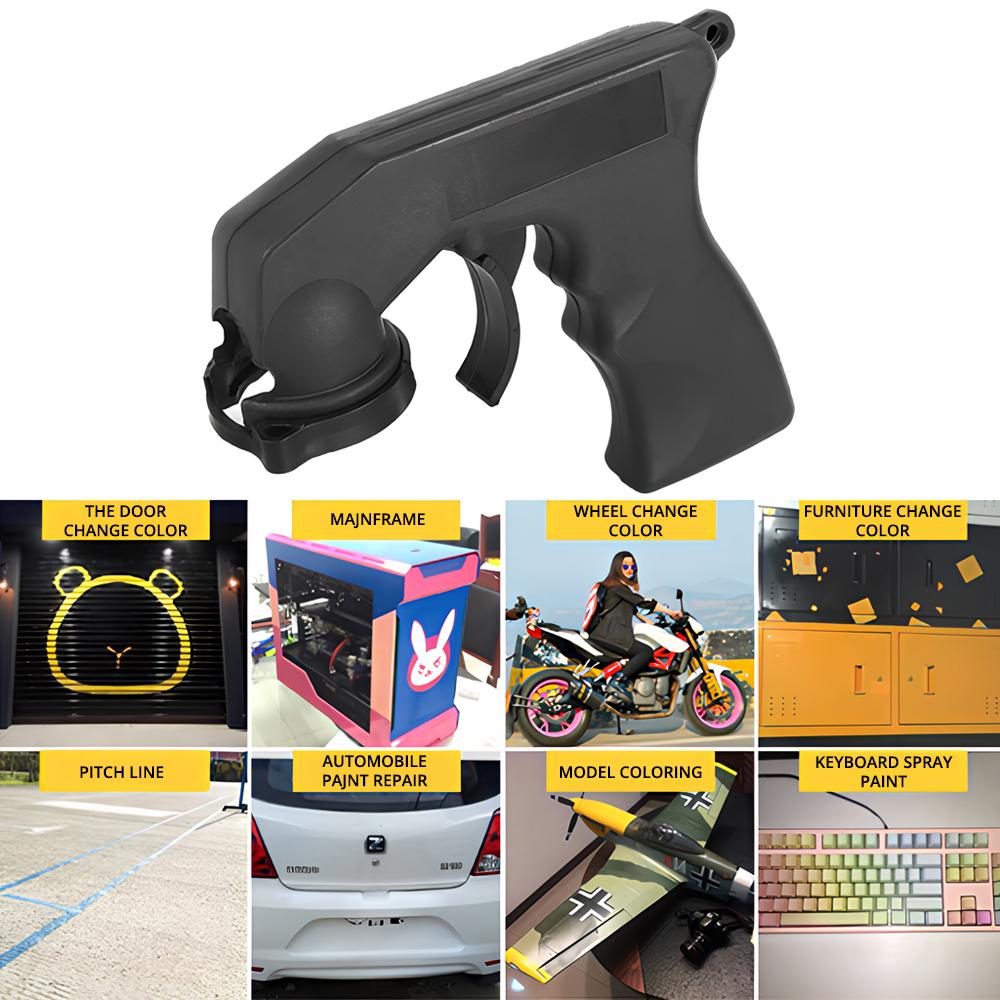 Spray Adapter Paint Care Aerosol Film Gun Handle Full Grip Trigger Maintenance Tools Locking Ring Automotive Parts Convenient