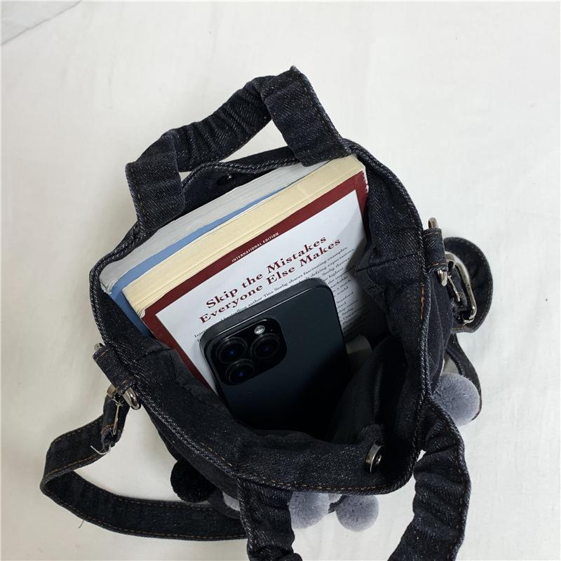 Denim Eimer Tasche Damen Schulter Crossbody Tasche