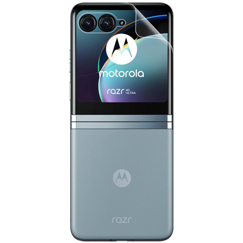 IMAK für Motorola Razr 40 Ultra 5G Hydrogel-Schutzfolie III Vollständige Abdeckung Weiche TPU Klare Bildschirmschutzfolie + Rückseitenschutz Kratzfeste Folie