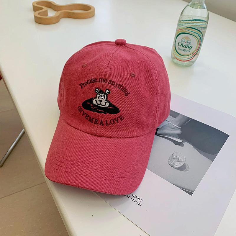 Peaked Cap Children's Embroidery Shows the Face Small Versatile Baseball Cap Men's Spring and Summer Casual Visor Tide
