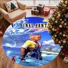 Final Fantasy Pattern Round Rug, Indoor/Outdoor Mat, for Picnic, Gameroom, Bedroom, Office, Living Room, Home Decor Carpet, Birthday Gift